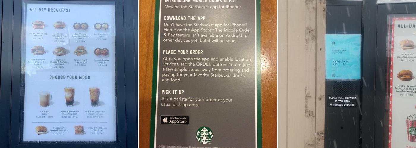 Starbucks Menu