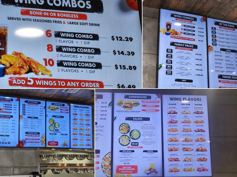 Fire Wings Irvine Menu