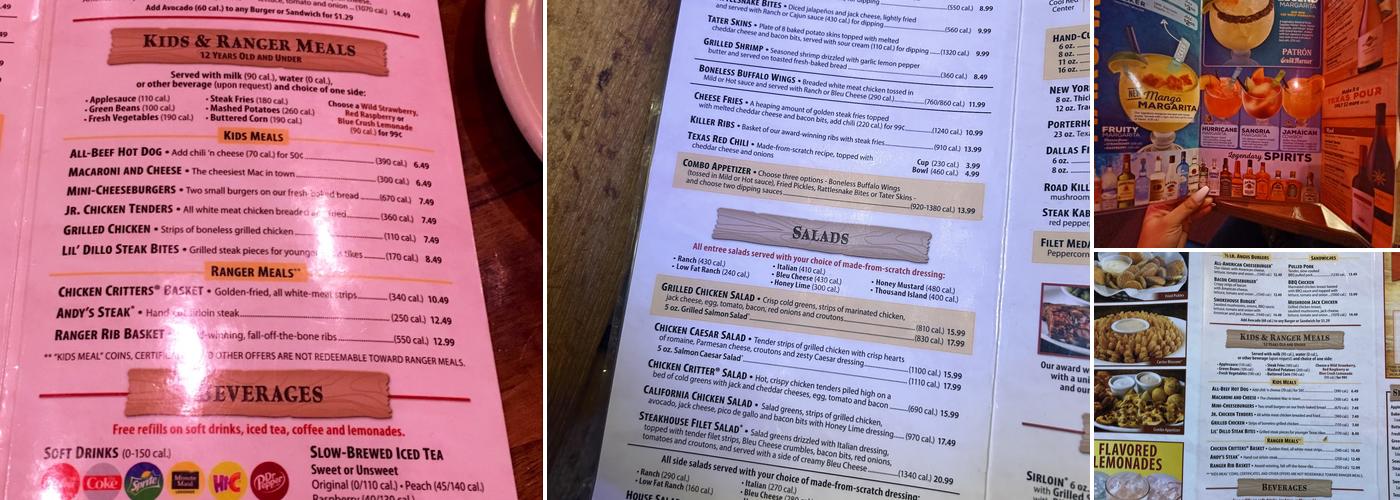 Texas Roadhouse Menu