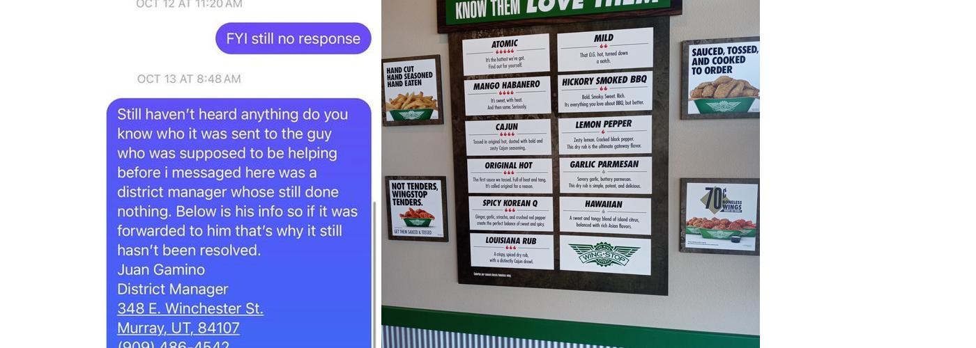 Wingstop Menu