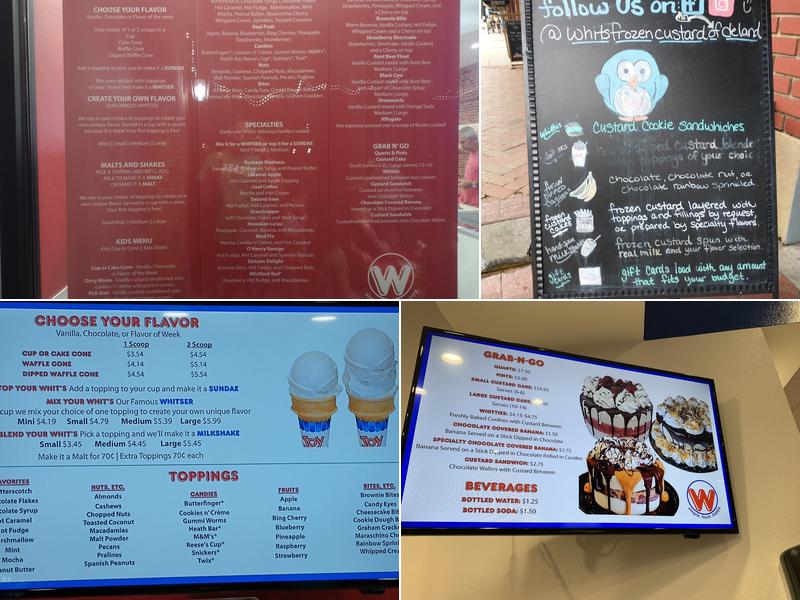 Whit's Frozen Custard Menu