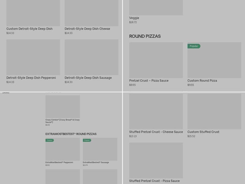 Little Caesars Pizza Menu