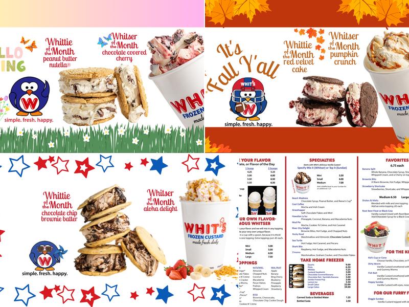 Whit's Frozen Custard of Orange Park Menu
