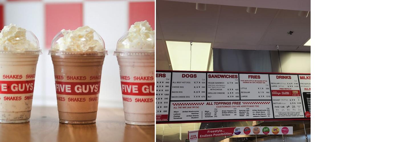 Five Guys Menu