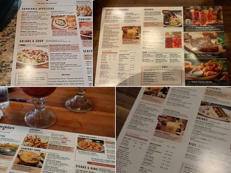 Cheddar's Scratch Kitchen Menu