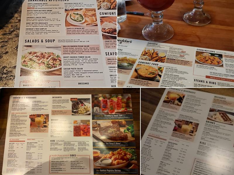 Cheddar's Scratch Kitchen Menu