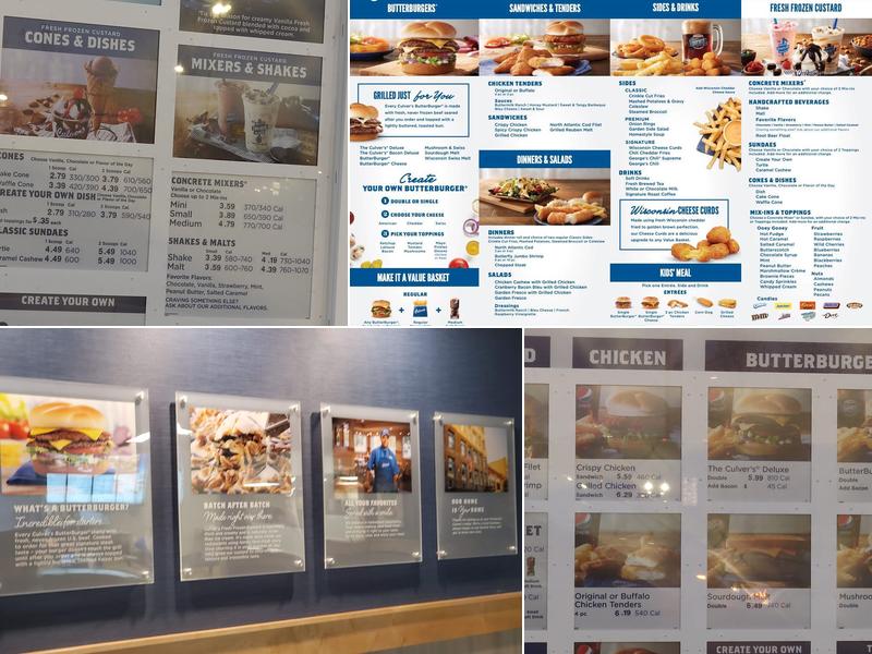 Culver’s Menu