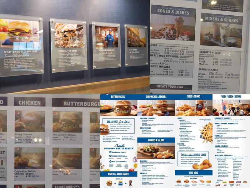 Culver’s Menu