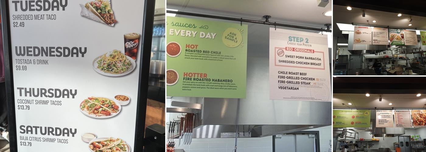 Cafe Rio Fresh Modern Mexican Menu