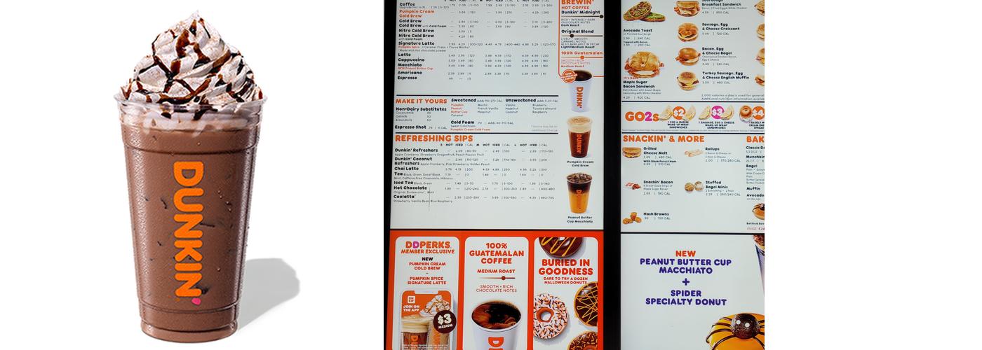 Dunkin' Menu