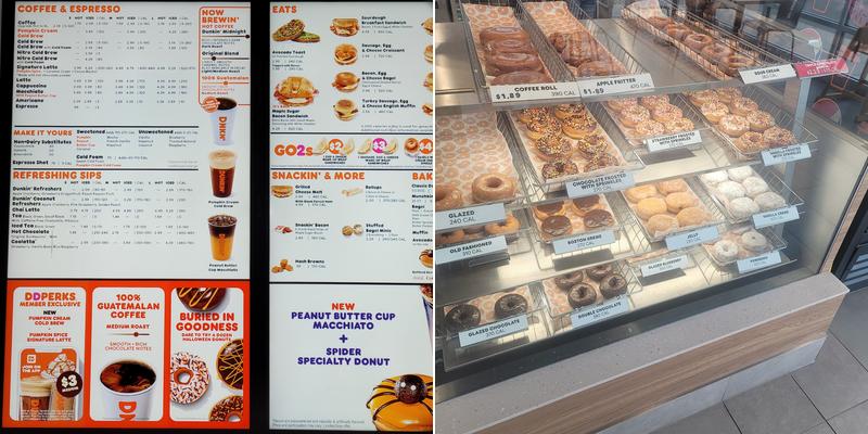 Dunkin' Menu