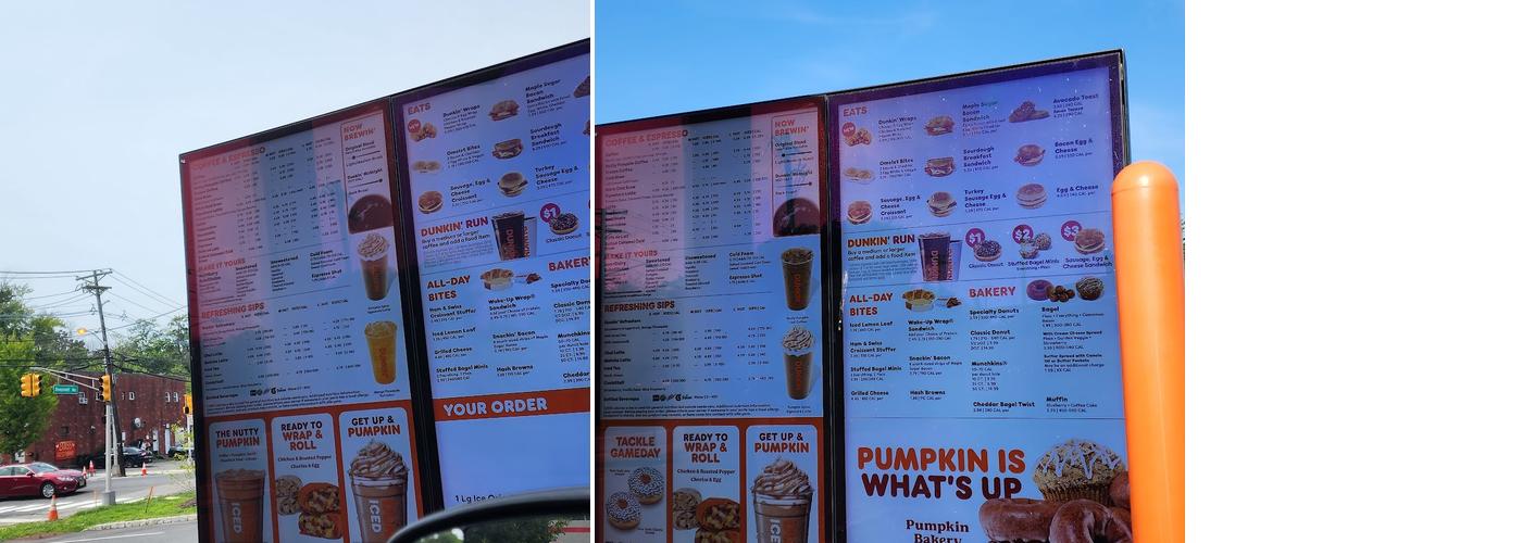 Dunkin' Menu