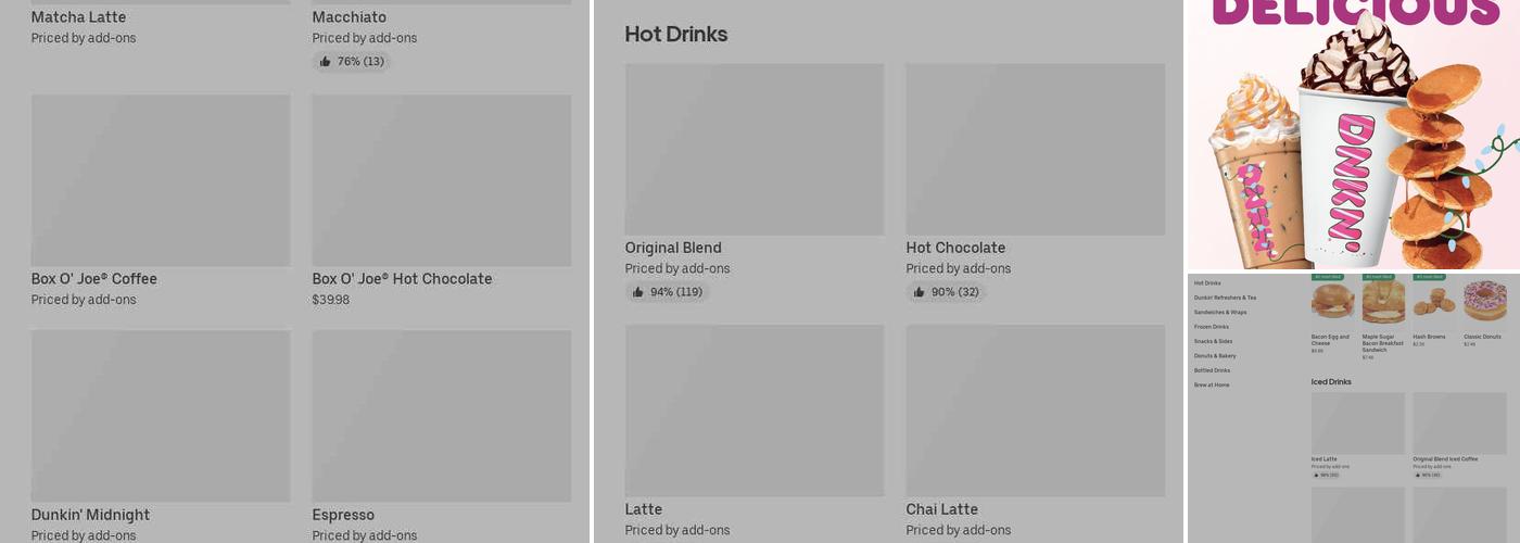 Dunkin' Menu