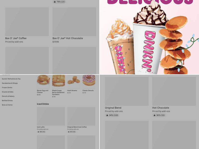Dunkin' Menu