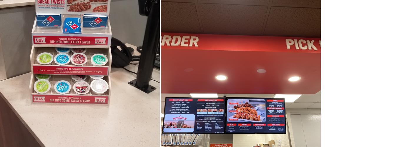 Domino's pizza Menu