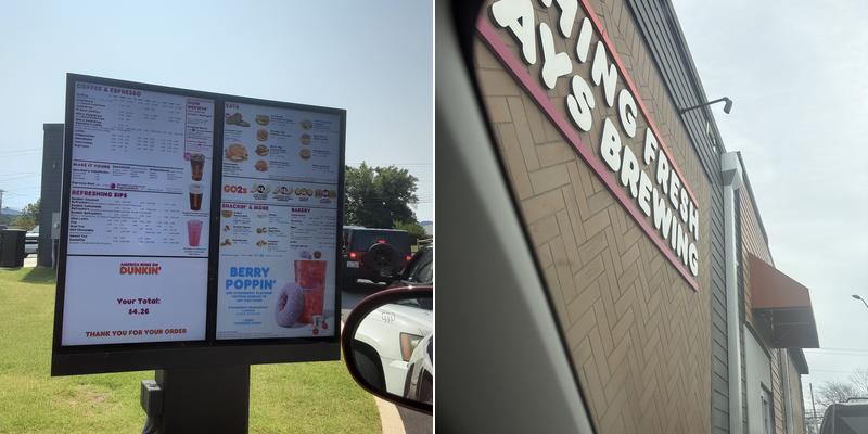Dunkin' Menu