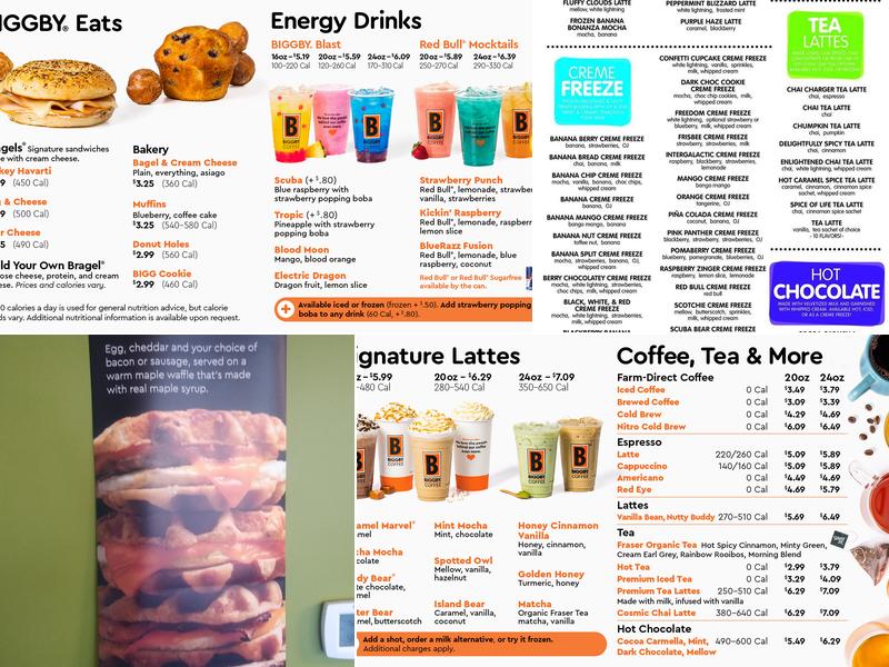 BIGGBY COFFEE Menu