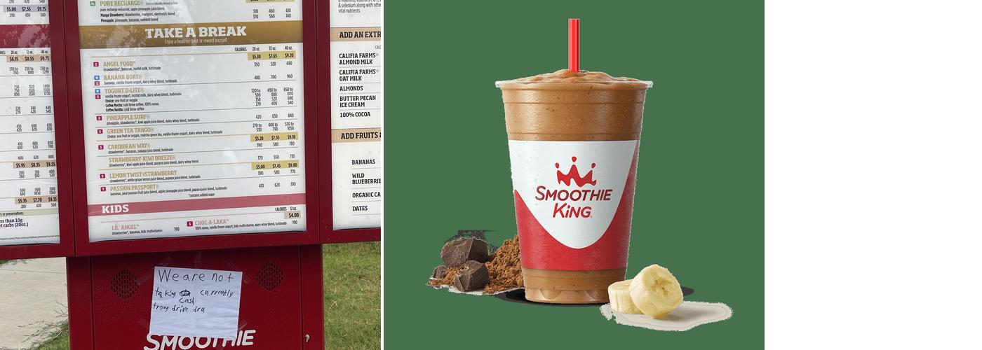 Smoothie King Menu