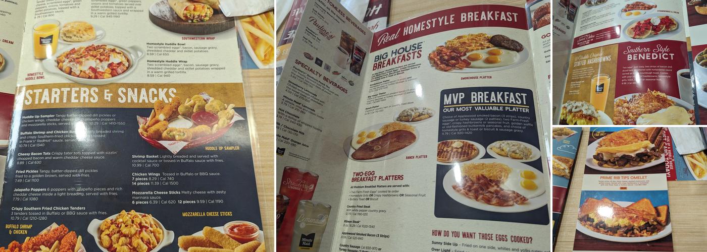 Huddle House Menu