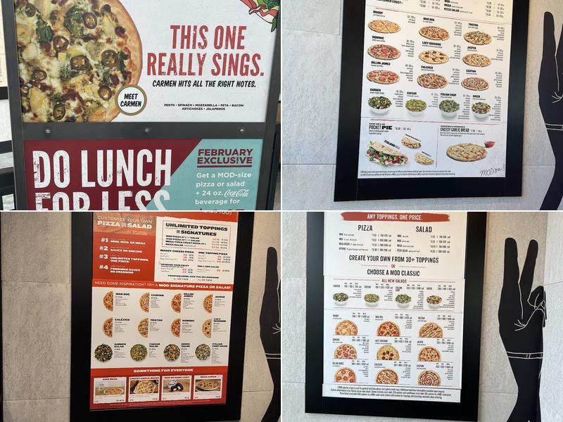 MOD Pizza Menu