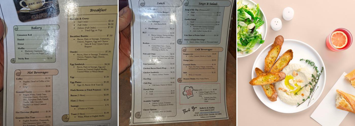 Driftless Coffee Co Menu