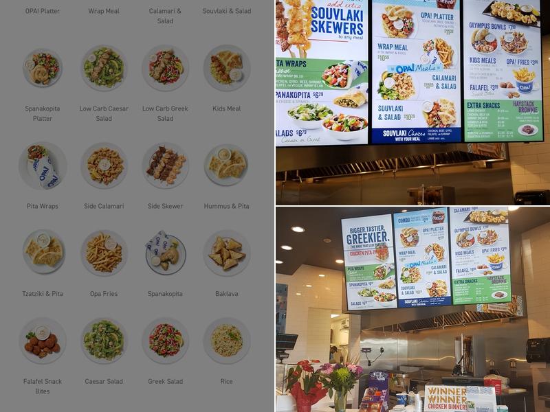 OPA! of Greece The Quarry (Cochrane) Menu