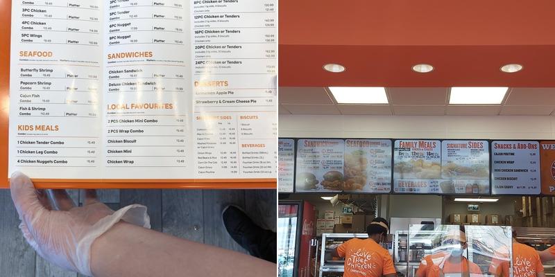 Popeyes Louisiana Kitchen Menu