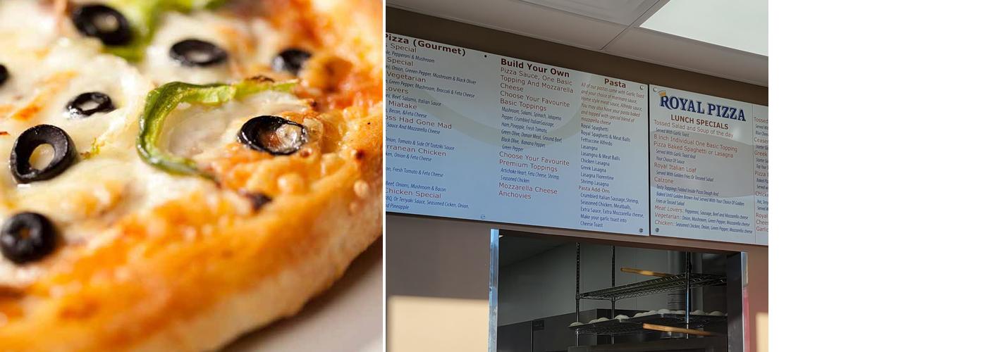 Royal Pizza Red Deer Menu