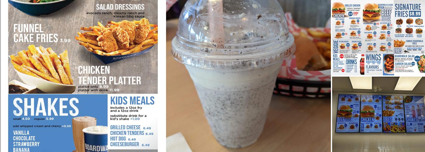Boardwalk Menu