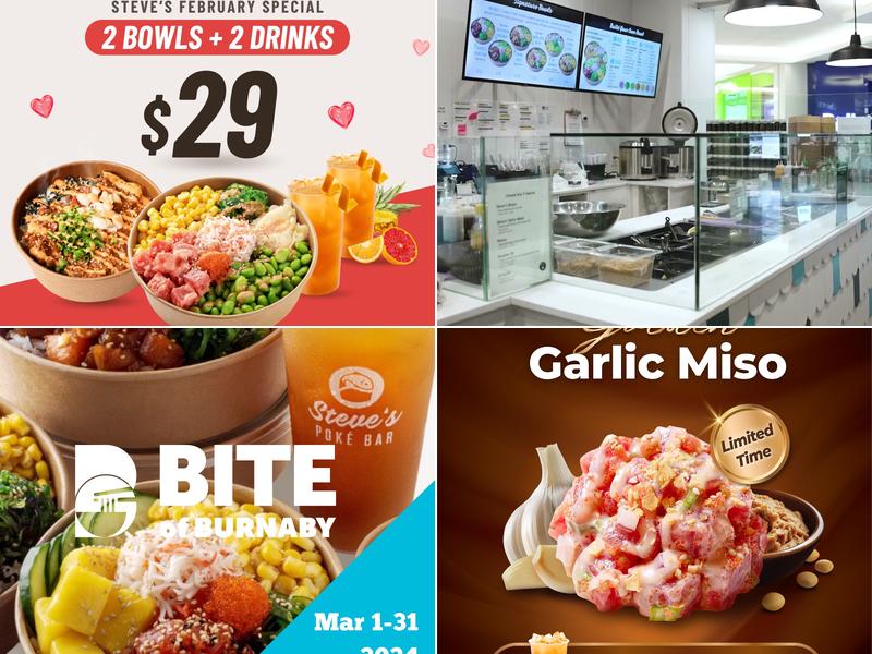 Steve's Poké Bar 32700 South Fraser Way #62, Abbotsford