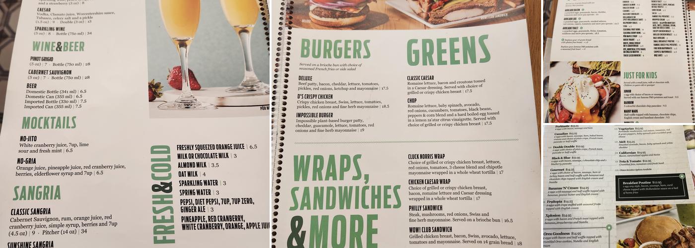 Pür & Simple Menu