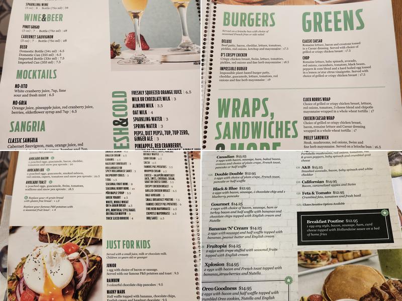 Pür & Simple Menu