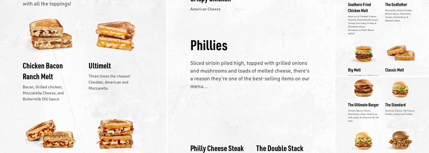 Meltwich Food Co. Menu