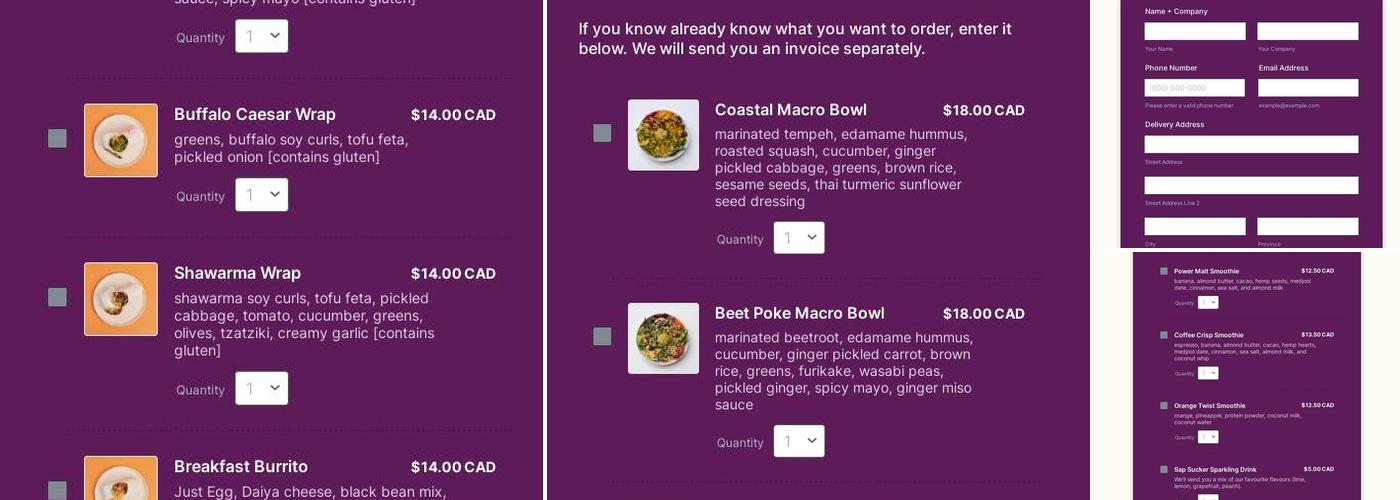 Kokomo Menu