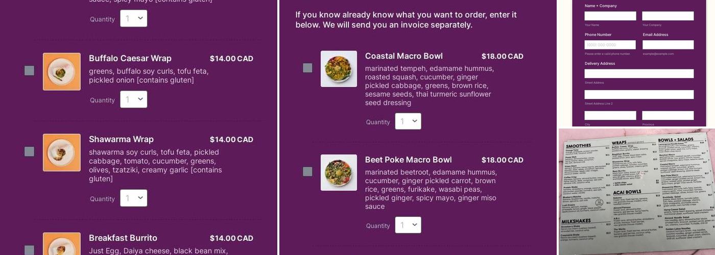 Kokomo Menu
