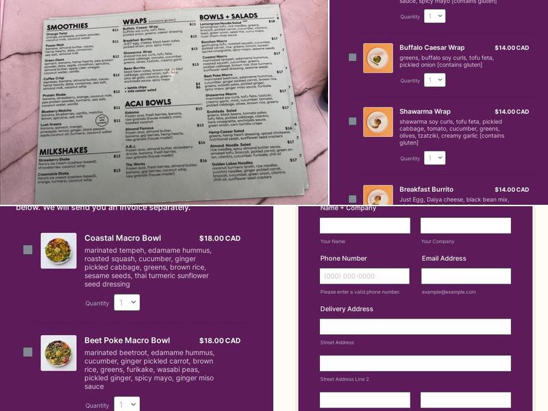 Kokomo Menu