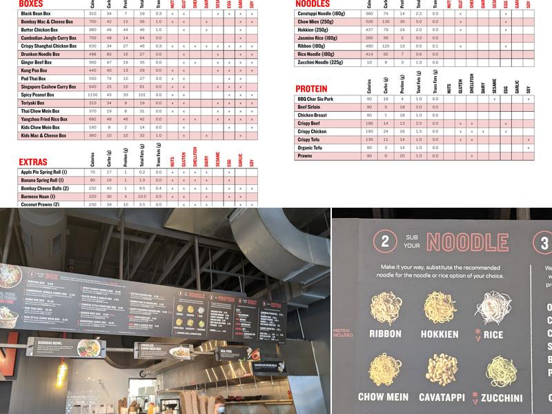 Noodlebox Menu