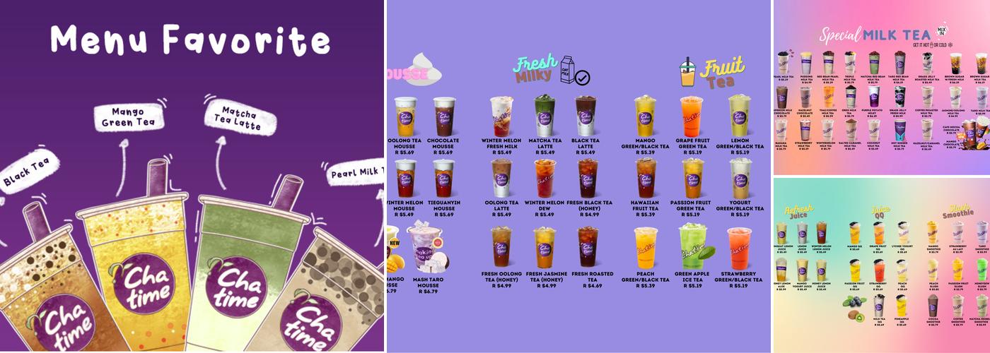 Chatime Moncton Menu