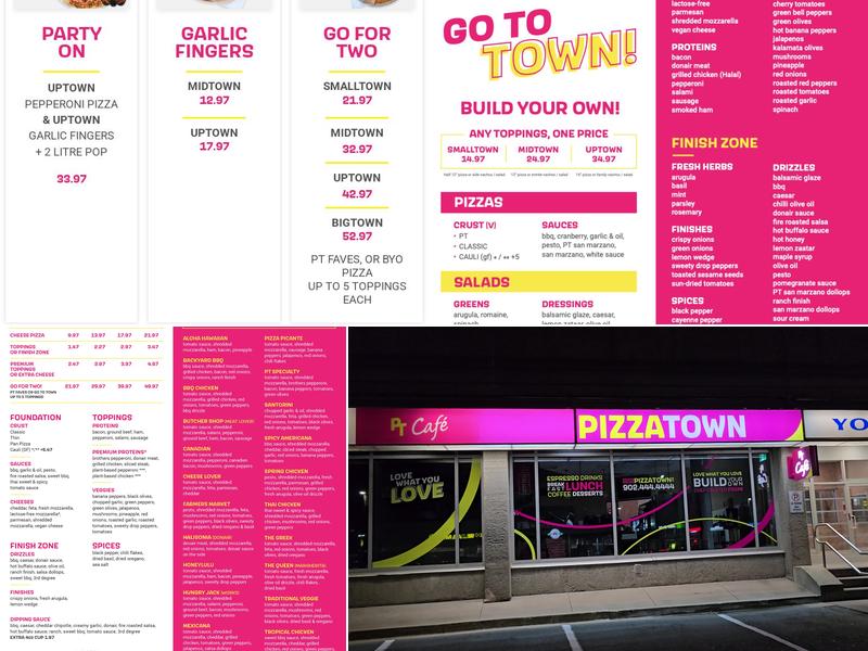 Pizzatown Menu