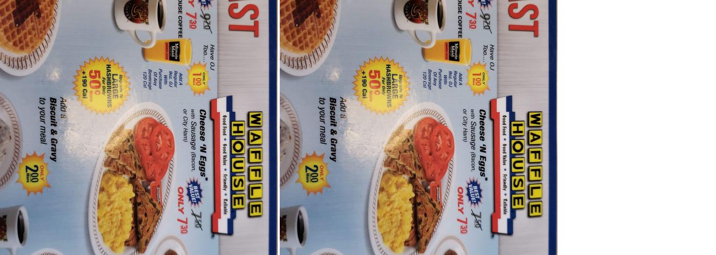 Waffle House Menu