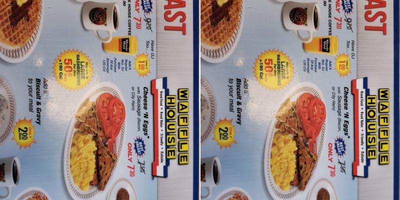 Waffle House Menu