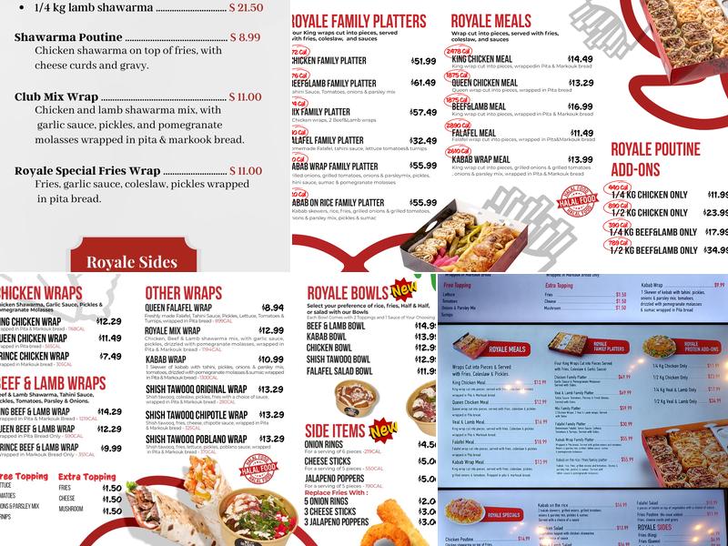 Shawarma Royale Menu