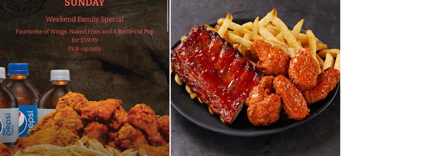 Wild Wing Menu