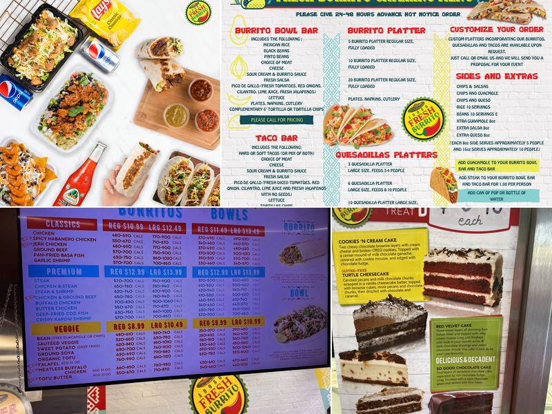 Fresh Burrito Menu