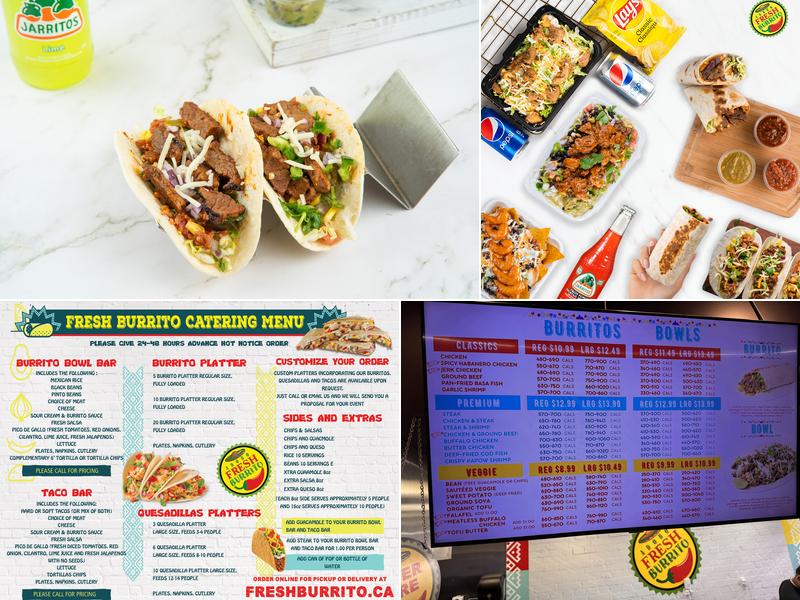 Fresh Burrito Menu