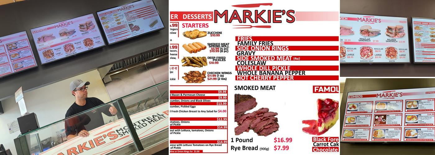 Markie's Montreal Smoked Meat Menu