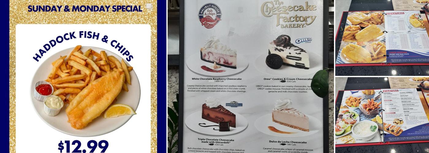 Halibut House Fish and Chips Menu