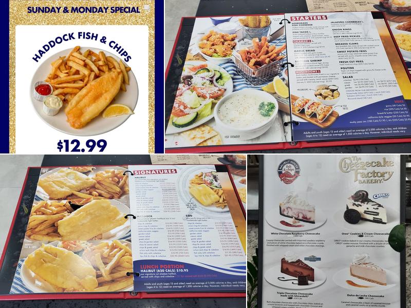 Halibut House Fish and Chips Menu