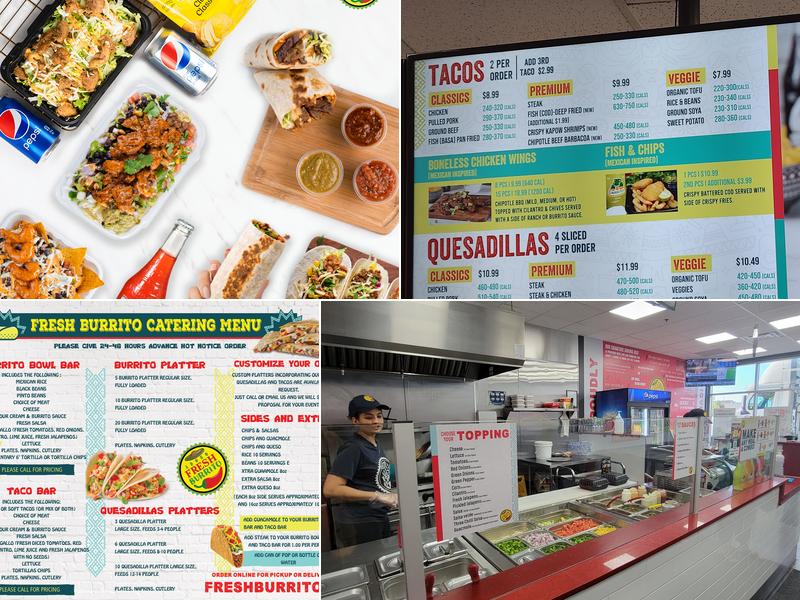 Fresh Burrito Menu
