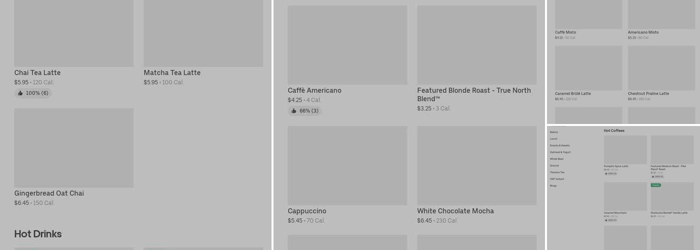 Starbucks Menu